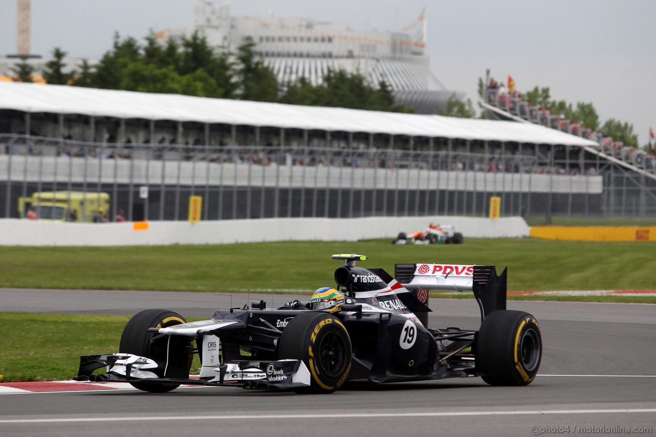 GP CANADA, 08.06.2012- Prove Libere 1,  Bruno Senna (BRA) Williams F1 Team FW34 