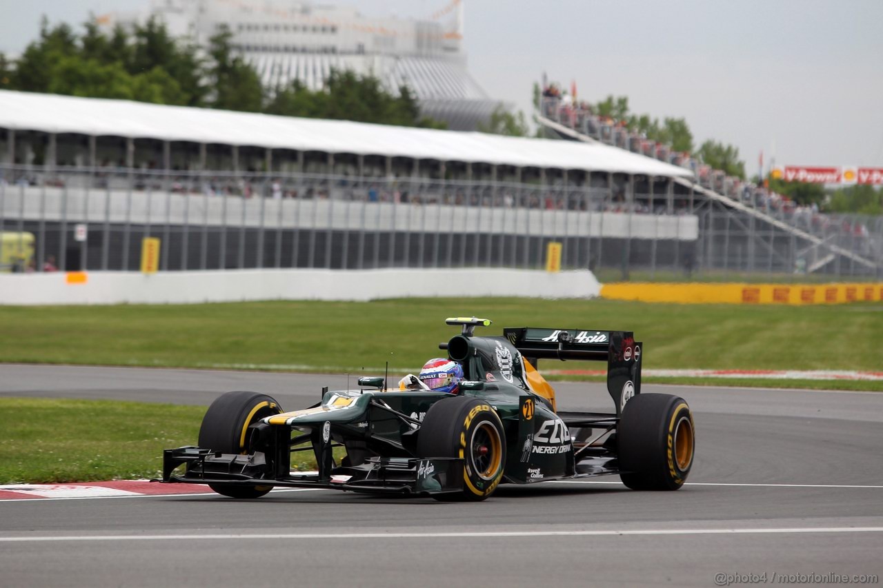 GP CANADA, 08.06.2012- Prove Libere 1,  Vitaly Petrov (RUS) Caterham F1 Team CT01 