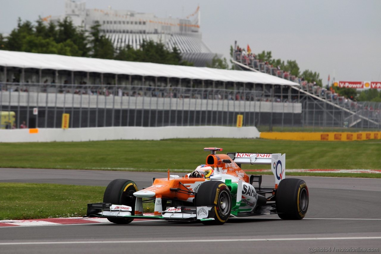 GP CANADA, 08.06.2012- Prove Libere 1,  Paul di Resta (GBR) Sahara Force India F1 Team VJM05 