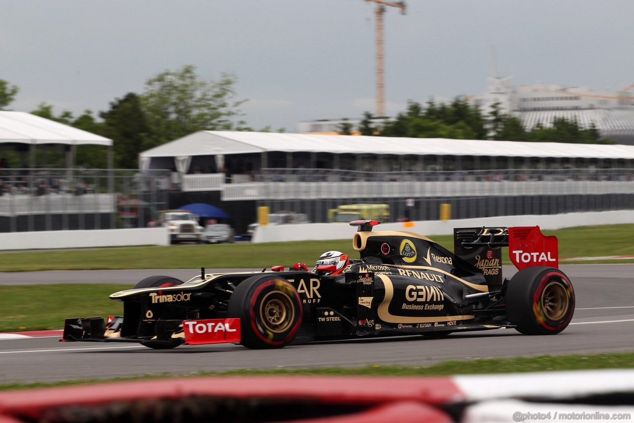 GP CANADA, 08.06.2012- Prove Libere 1,  Kimi Raikkonen (FIN) Lotus F1 Team E20