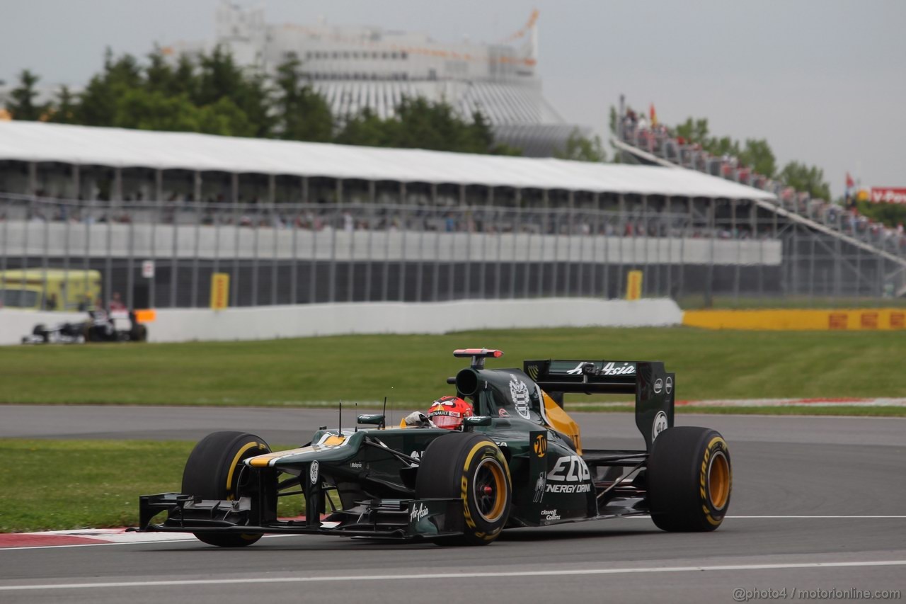 GP CANADA, 08.06.2012- Prove Libere 1,  Heikki Kovalainen (FIN) Caterham F1 Team CT01