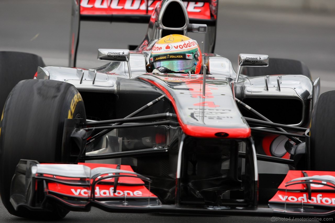 GP CANADA, 08.06.2012- Prove Libere 1,  Lewis Hamilton (GBR) McLaren Mercedes MP4-27 