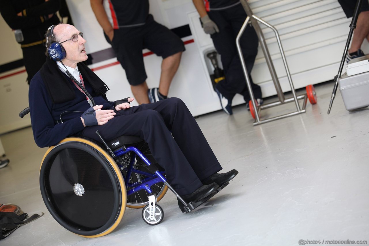 GP CANADA, 08.06.2012- Prove Libere 1,  Sir Frank Williams(gbr),Team Principal Williams F1 Team 