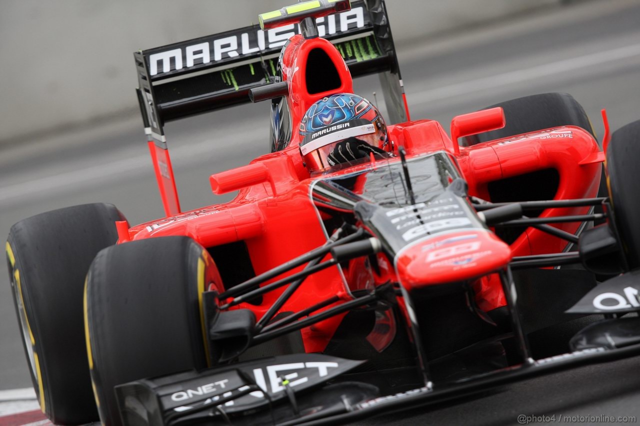 GP CANADA, 08.06.2012- Prove Libere 1,  Charles Pic (FRA) Marussia F1 Team MR01 