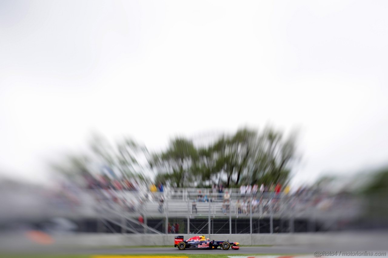 GP CANADA, 08.06.2012- Prove Libere 1,  Mark Webber (AUS) Red Bull Racing RB8 