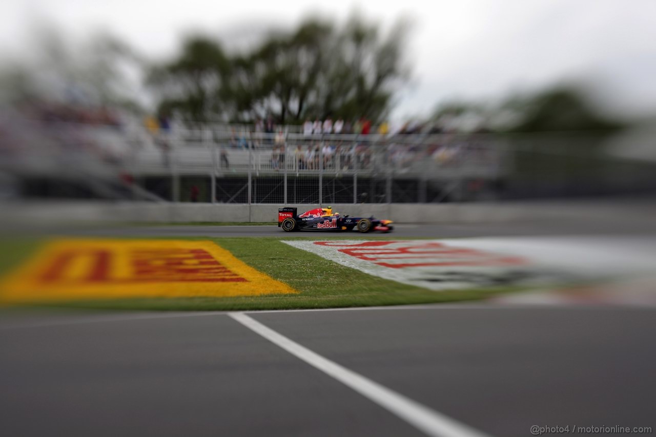 GP CANADA, 08.06.2012- Prove Libere 1,  Mark Webber (AUS) Red Bull Racing RB8