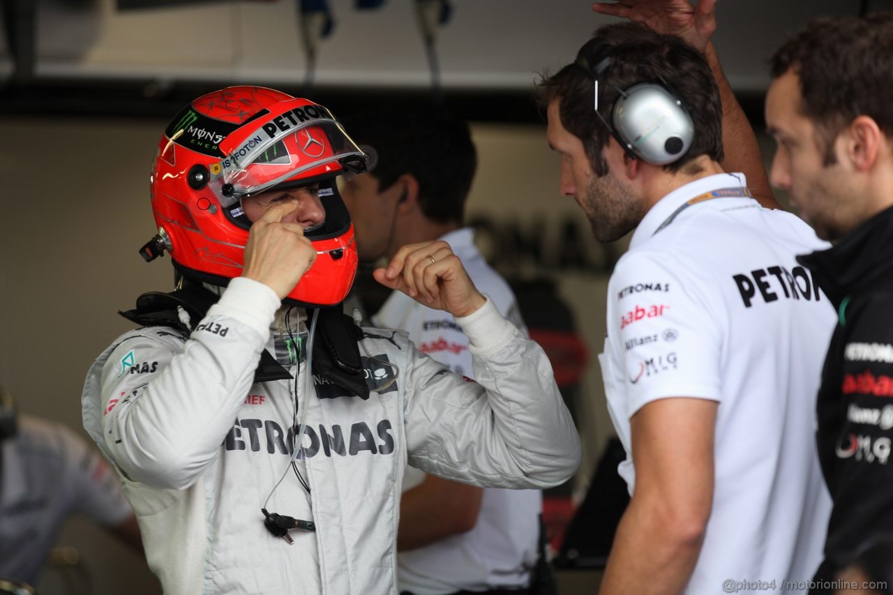 GP CANADA, 08.06.2012- Prove Libere 1,  Michael Schumacher (GER) Mercedes AMG F1 W03