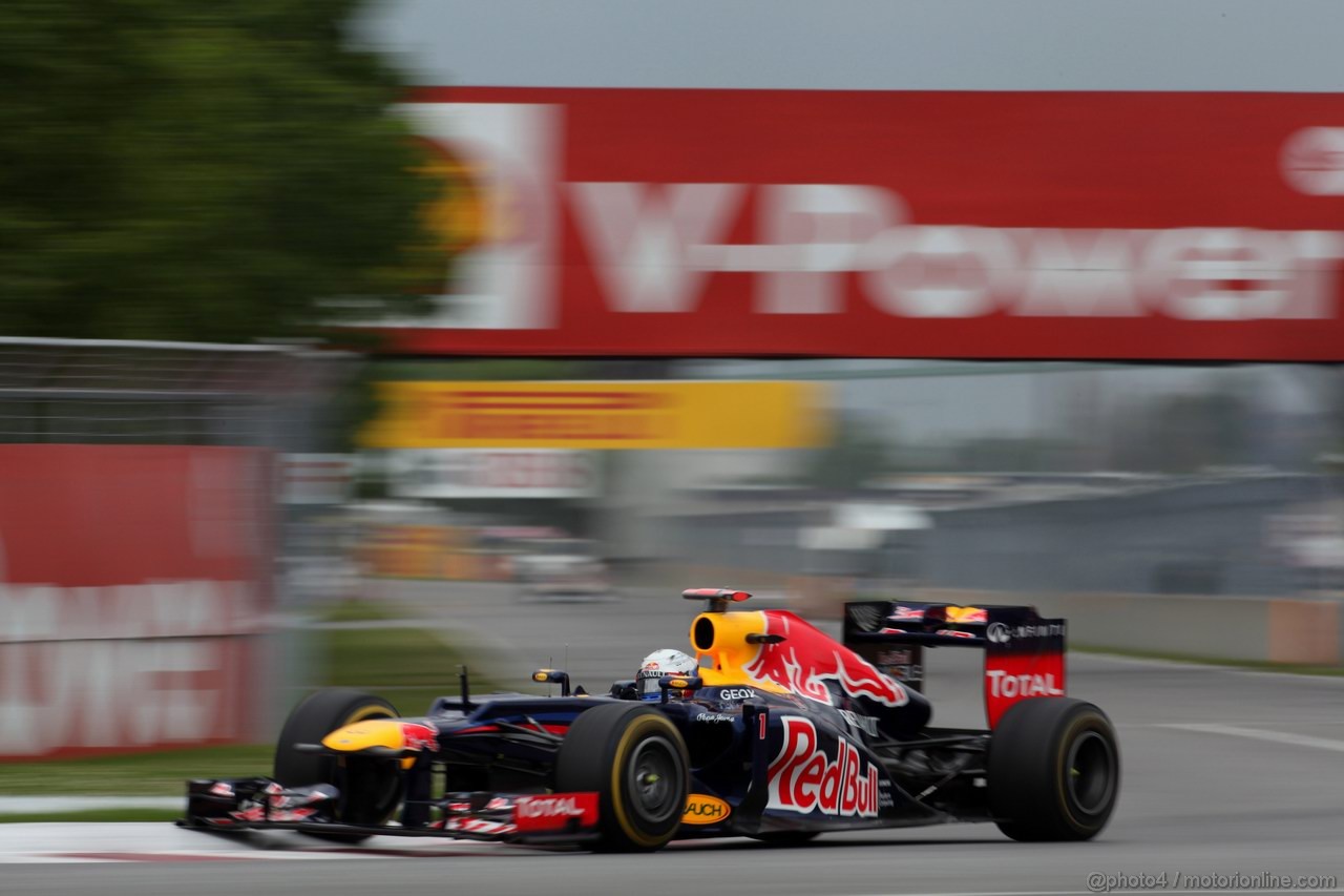 GP CANADA, 08.06.2012- Prove Libere 1,  Sebastian Vettel (GER) Red Bull Racing RB8 