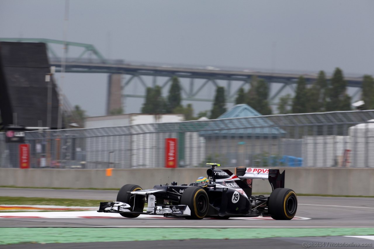 GP CANADA, 08.06.2012- Prove Libere 1,  Bruno Senna (BRA) Williams F1 Team FW34