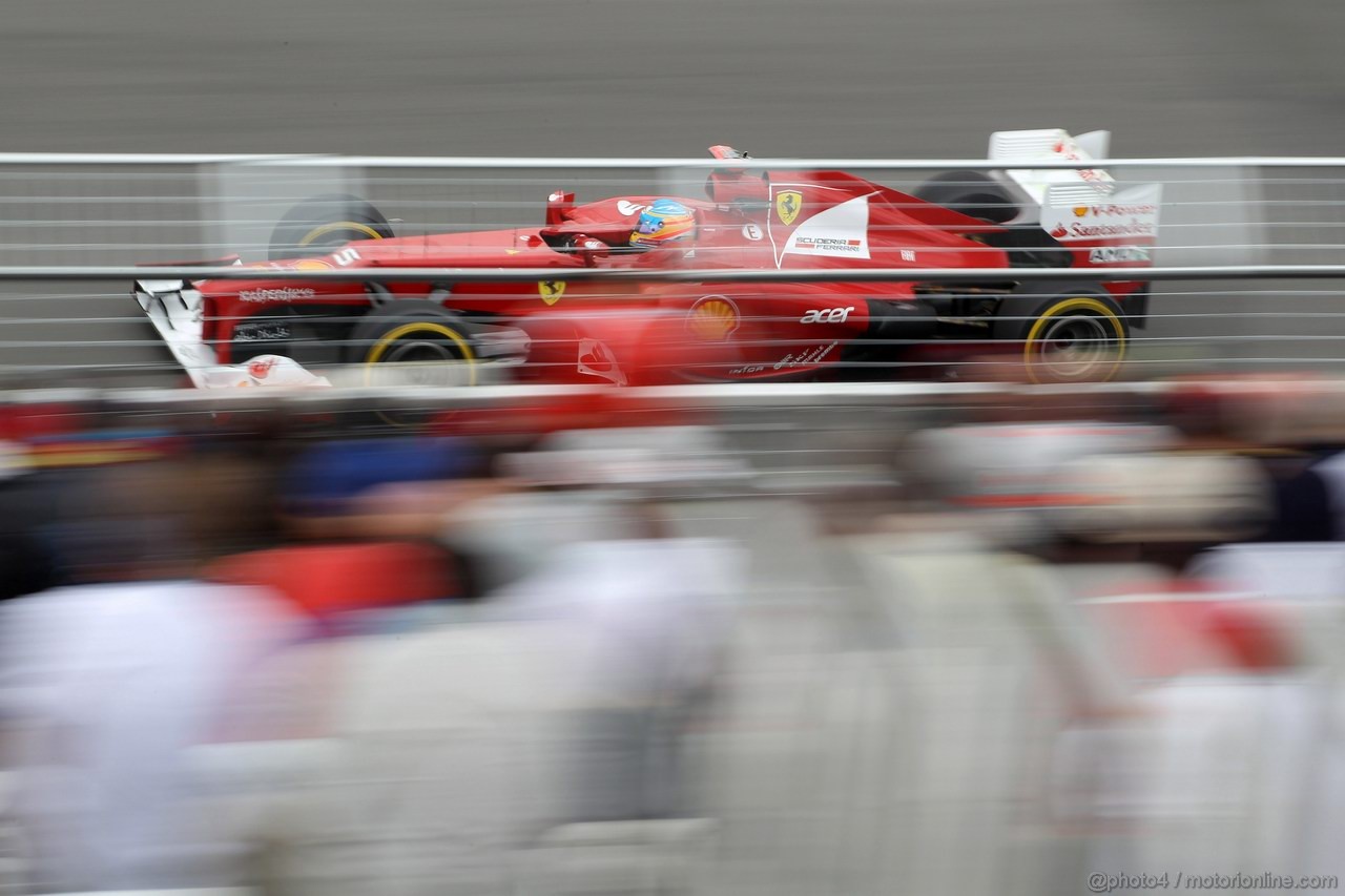GP CANADA, 08.06.2012- Prove Libere 1,  Fernando Alonso (ESP) Ferrari F2012 