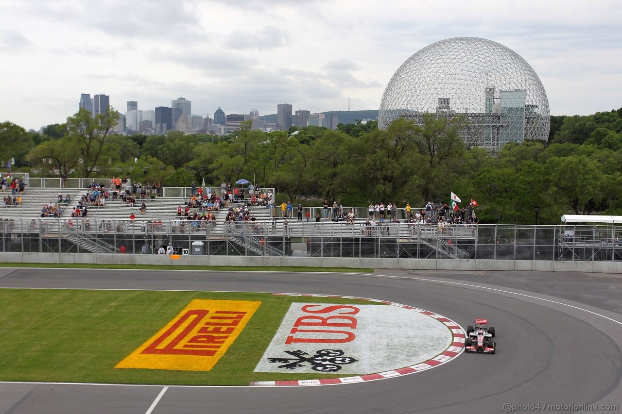 GP CANADA, 08.06.2012- Prove Libere 1,  Jenson Button (GBR) McLaren Mercedes MP4-27