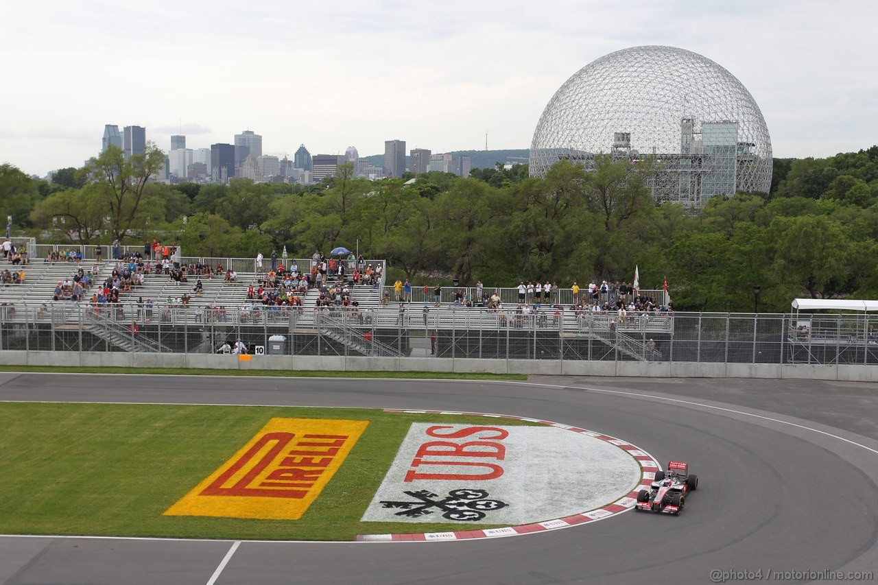GP CANADA, 08.06.2012- Prove Libere 1,  Jenson Button (GBR) McLaren Mercedes MP4-27 