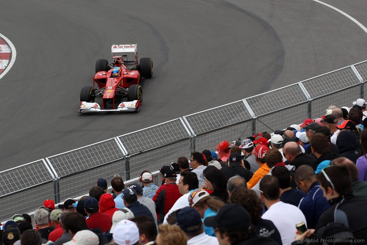 GP CANADA, 08.06.2012- Prove Libere 1,  Fernando Alonso (ESP) Ferrari F2012 