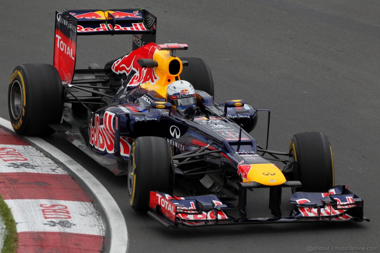 GP CANADA, 08.06.2012- Prove Libere 1,  Sebastian Vettel (GER) Red Bull Racing RB8