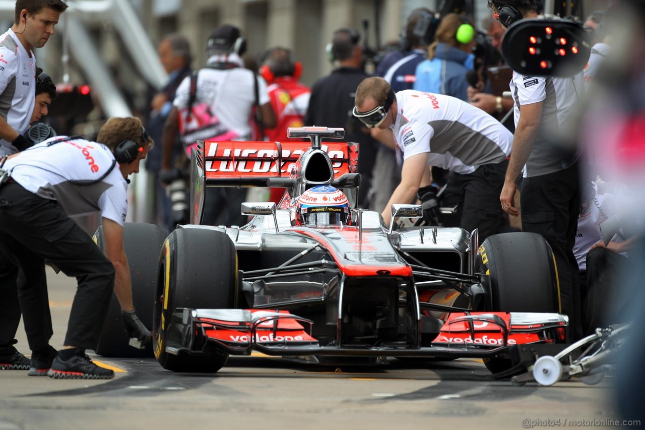 GP CANADA, 08.06.2012- Prove Libere 1,  Jenson Button (GBR) McLaren Mercedes MP4-27 