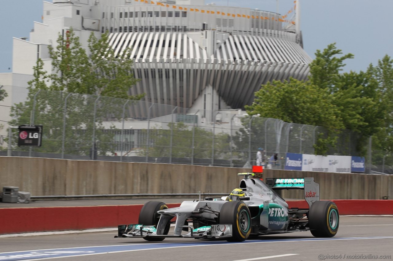 GP CANADA, 08.06.2012- Prove Libere 2, Nico Rosberg (GER) Mercedes AMG F1 W03 