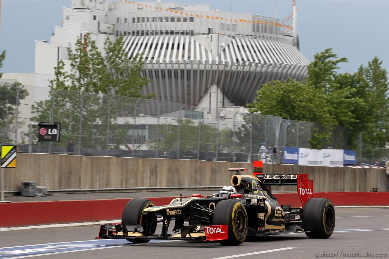 GP CANADA, 08.06.2012- Prove Libere 2, Kimi Raikkonen (FIN) Lotus F1 Team E20 