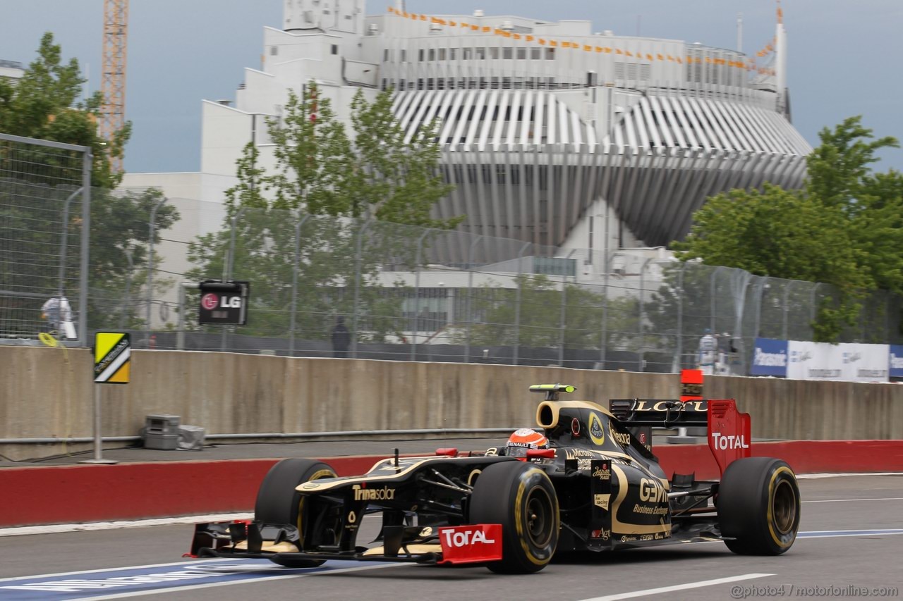 GP CANADA, 08.06.2012- Prove Libere 2, Romain Grosjean (FRA) Lotus F1 Team E20 