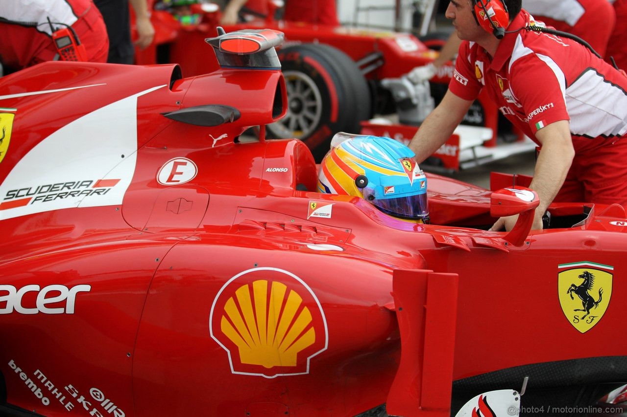 GP CANADA, 08.06.2012- Prove Libere 2, Fernando Alonso (ESP) Ferrari F2012 