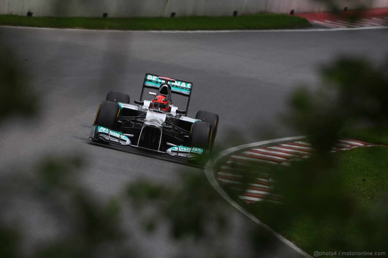 GP CANADA, 08.06.2012- Prove Libere 2, Michael Schumacher (GER) Mercedes AMG F1 W03