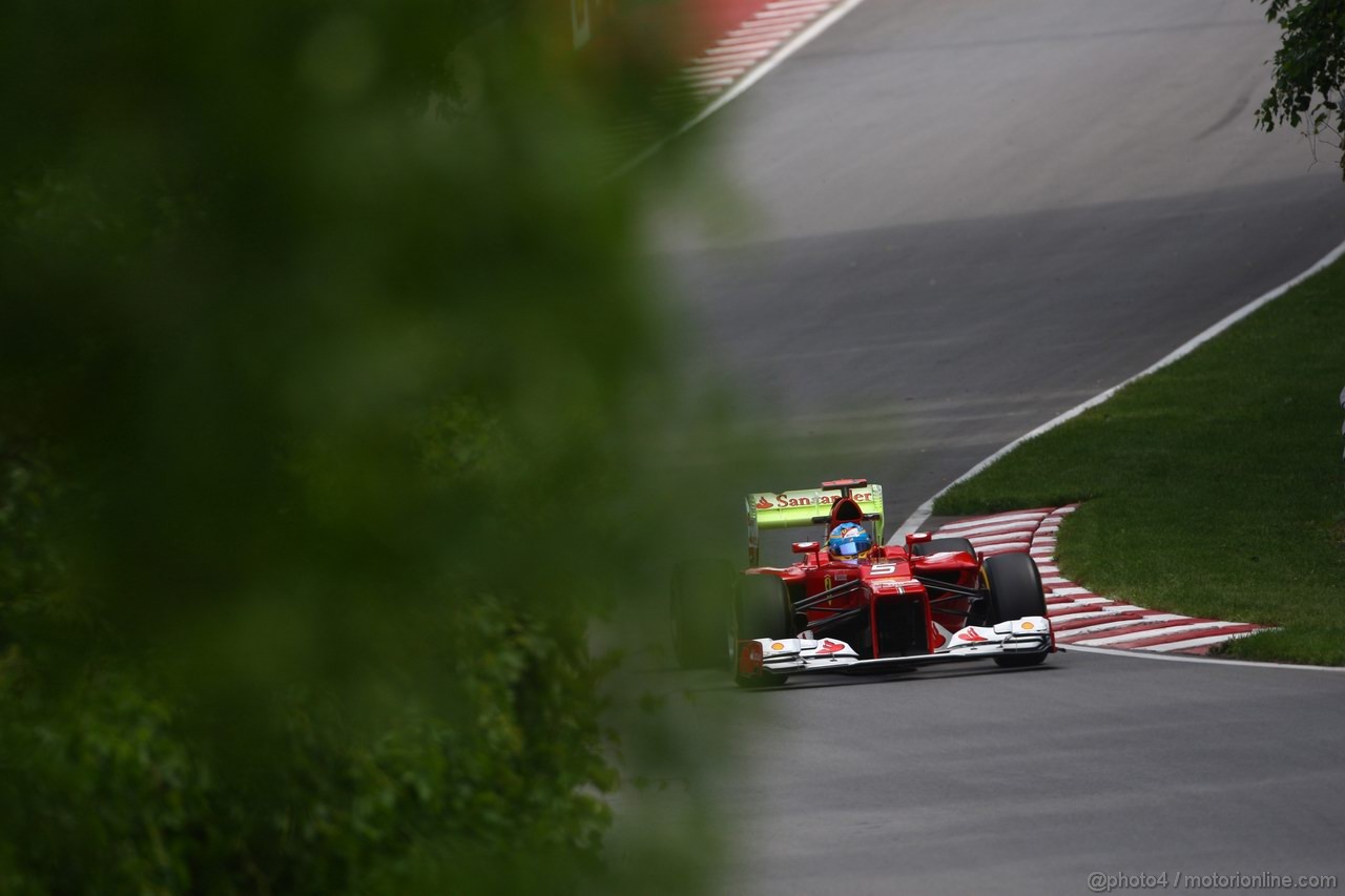 GP CANADA, 08.06.2012- Prove Libere 2, Fernando Alonso (ESP) Ferrari F2012