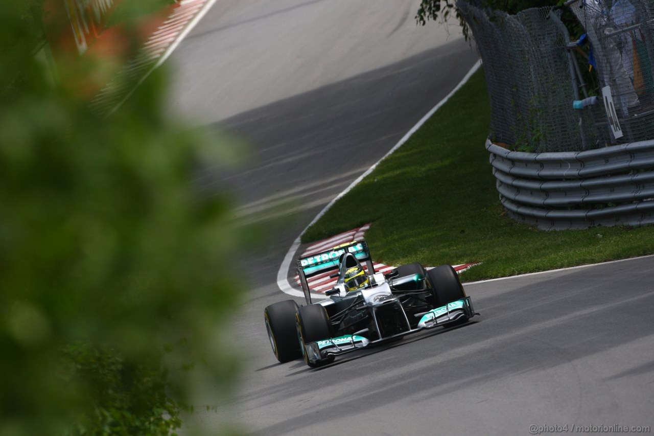GP CANADA, 08.06.2012- Prove Libere 2, Nico Rosberg (GER) Mercedes AMG F1 W03