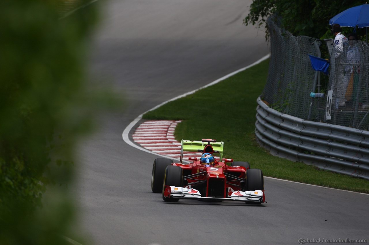 GP CANADA, 08.06.2012- Prove Libere 2, Fernando Alonso (ESP) Ferrari F2012