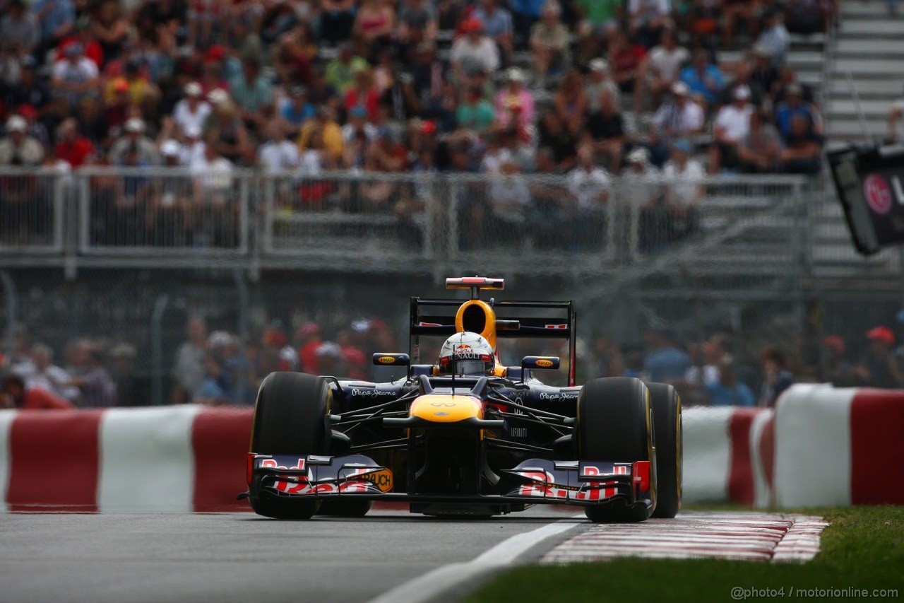 GP CANADA, 08.06.2012- Prove Libere 2, Sebastian Vettel (GER) Red Bull Racing RB8