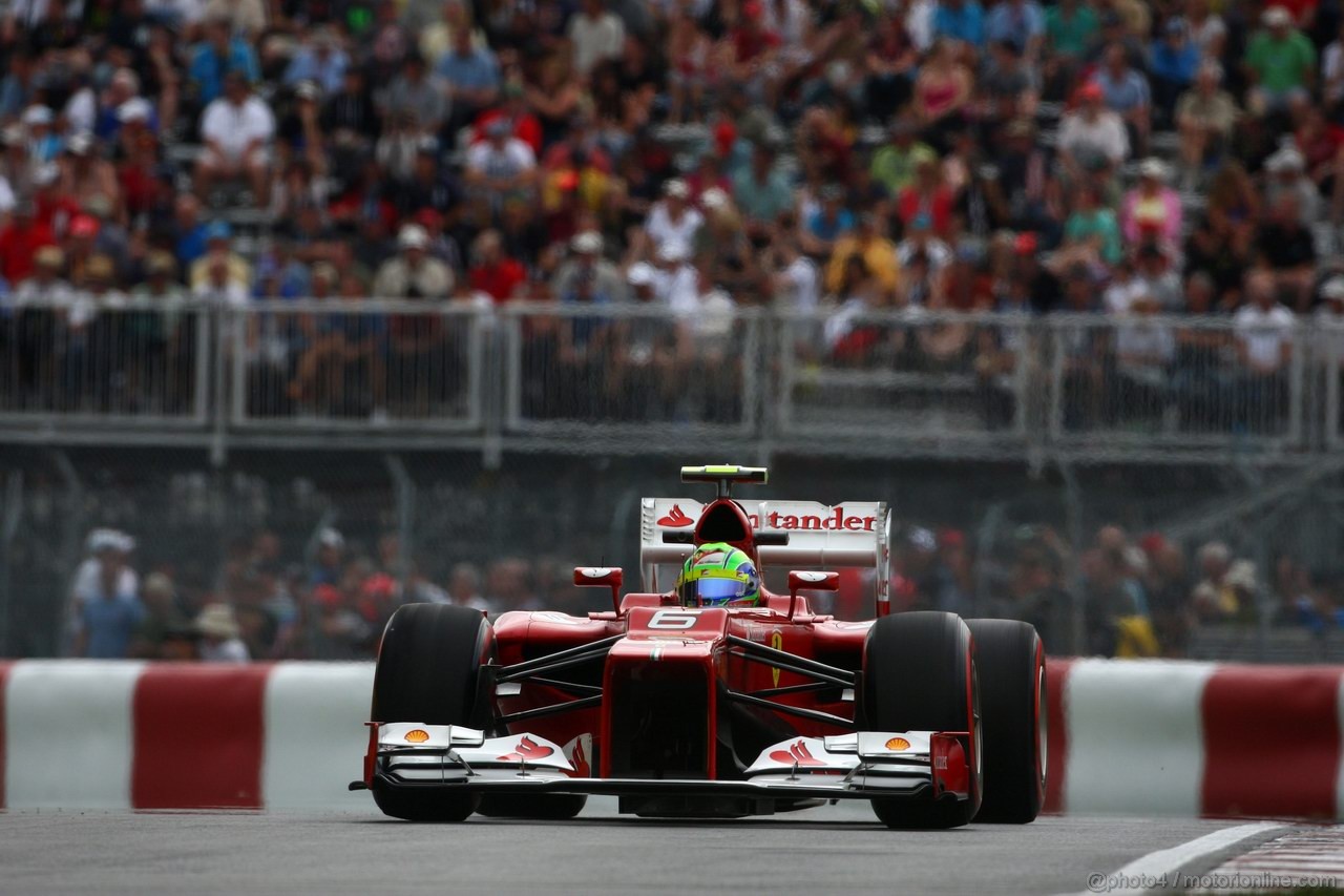 GP CANADA, 08.06.2012- Prove Libere 2, Felipe Massa (BRA) Ferrari F2012 