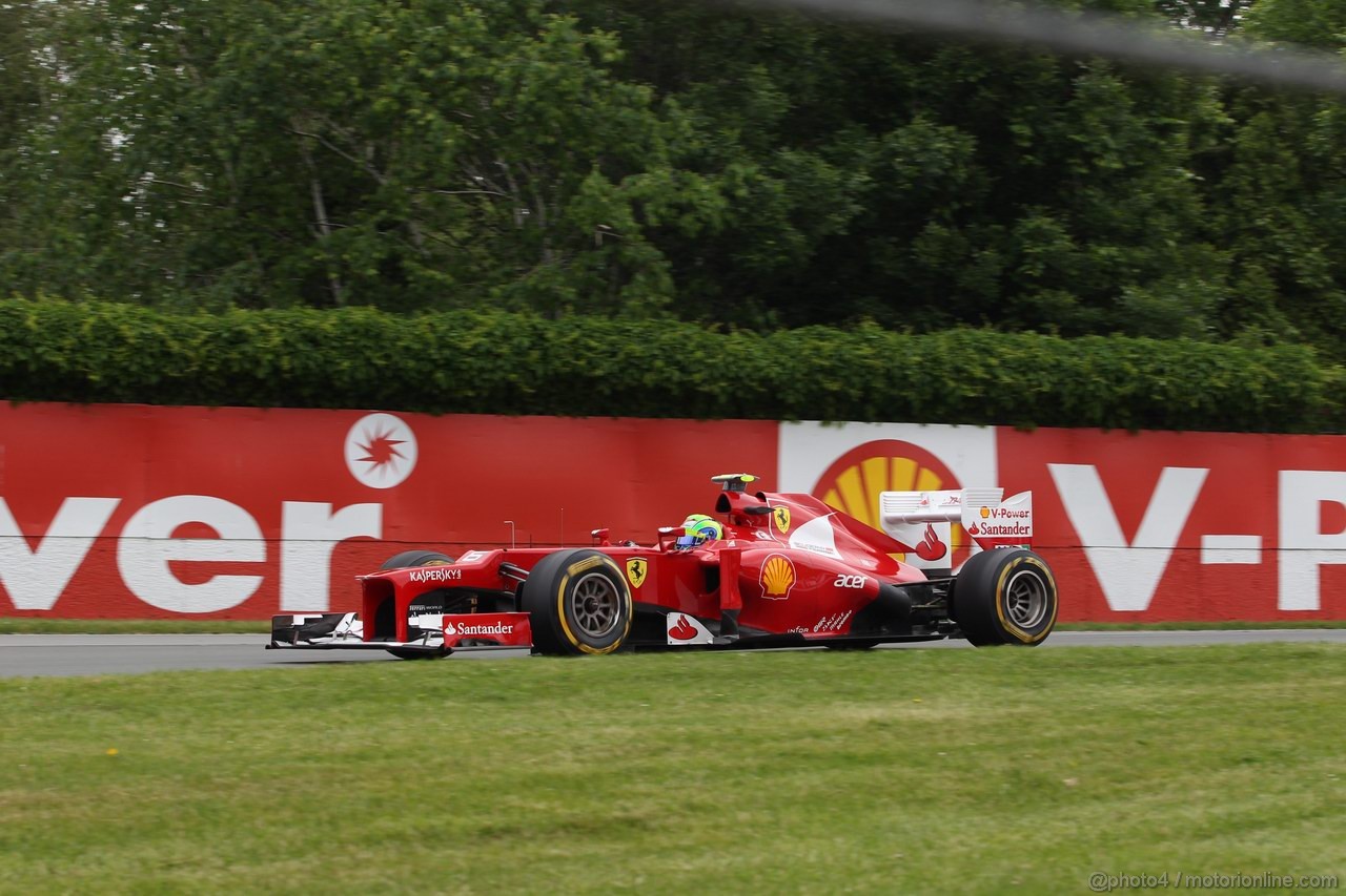 GP CANADA, 08.06.2012- Prove Libere 2, Felipe Massa (BRA) Ferrari F2012