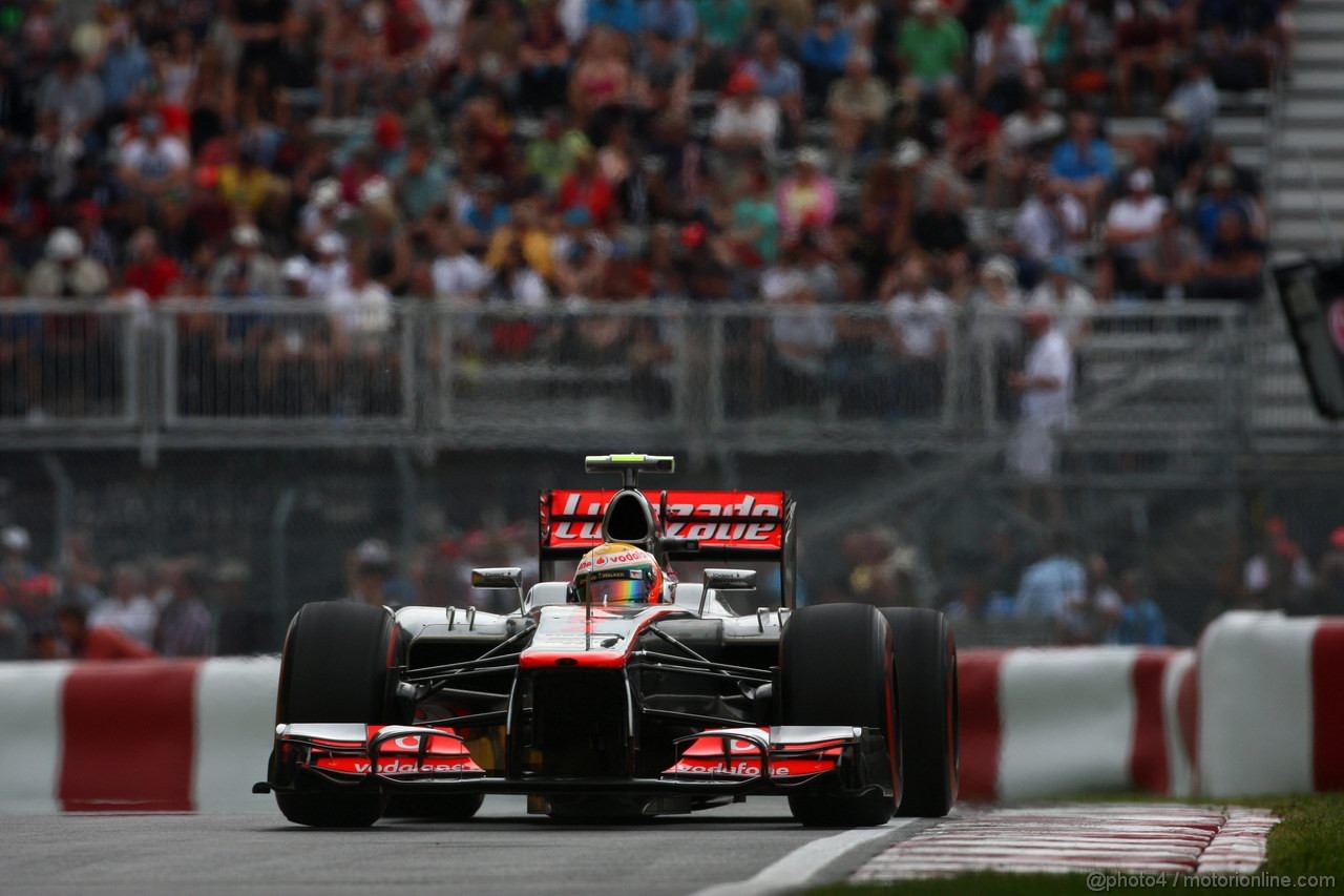 GP CANADA, 08.06.2012- Prove Libere 2, Lewis Hamilton (GBR) McLaren Mercedes MP4-27