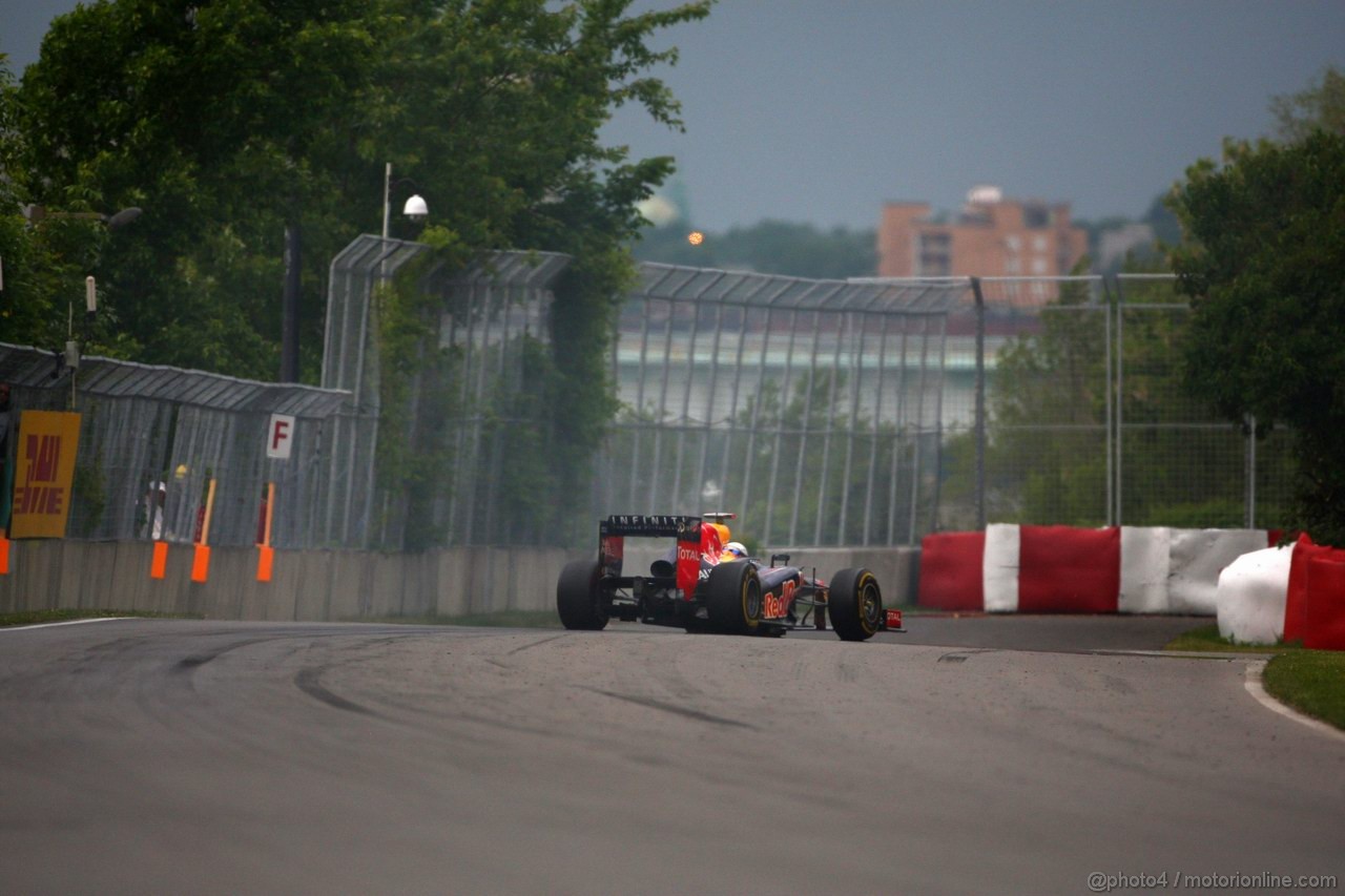 GP CANADA, 08.06.2012- Prove Libere 2, Sebastian Vettel (GER) Red Bull Racing RB8