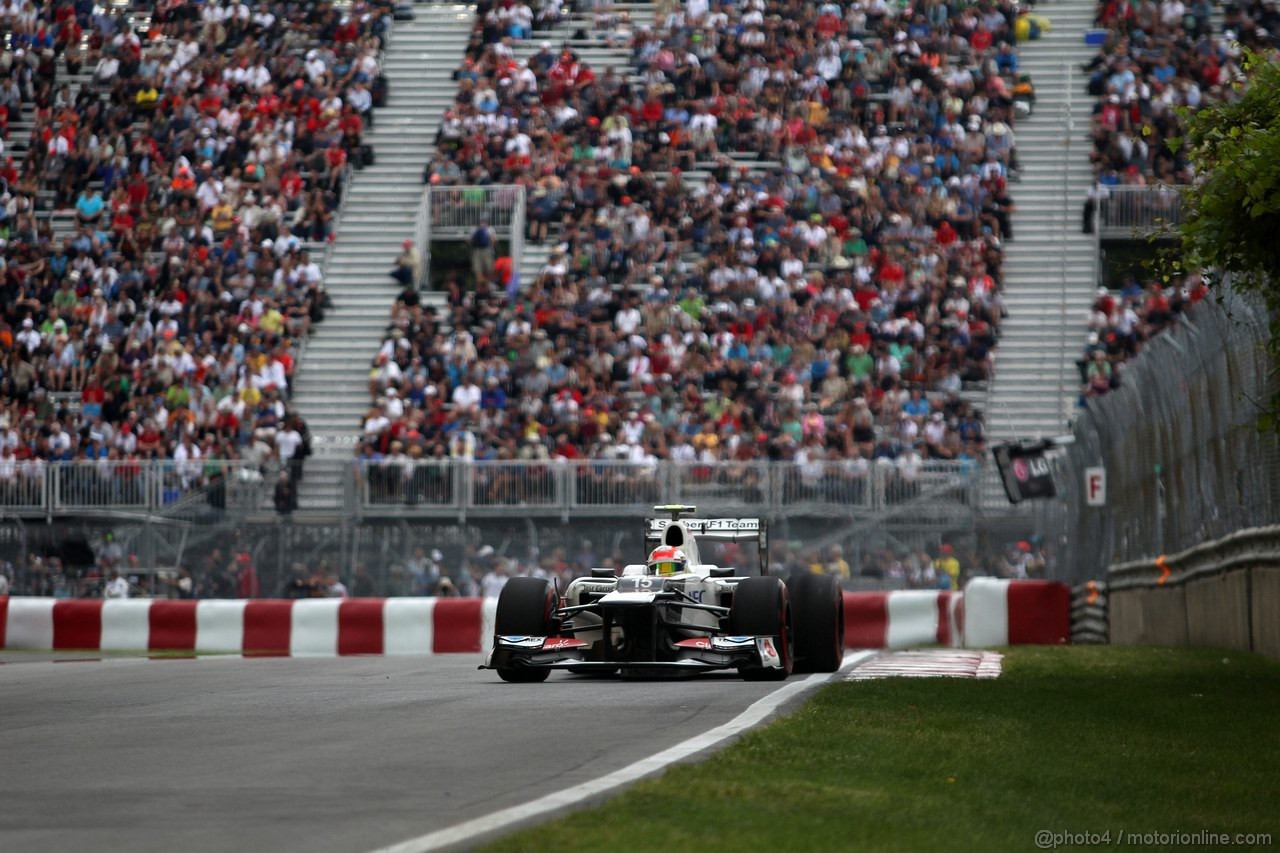 GP CANADA, 08.06.2012- Prove Libere 2, Sergio Pérez (MEX) Sauber F1 Team C31