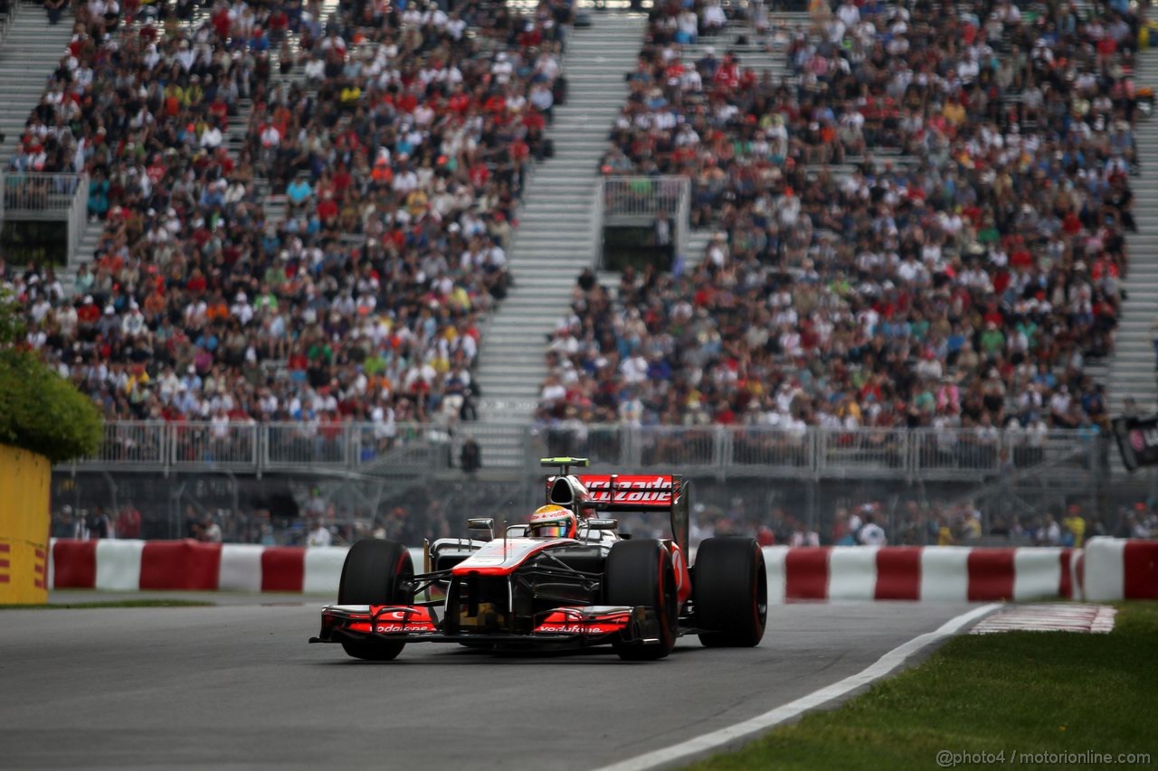 GP CANADA, 08.06.2012- Prove Libere 2, Lewis Hamilton (GBR) McLaren Mercedes MP4-27