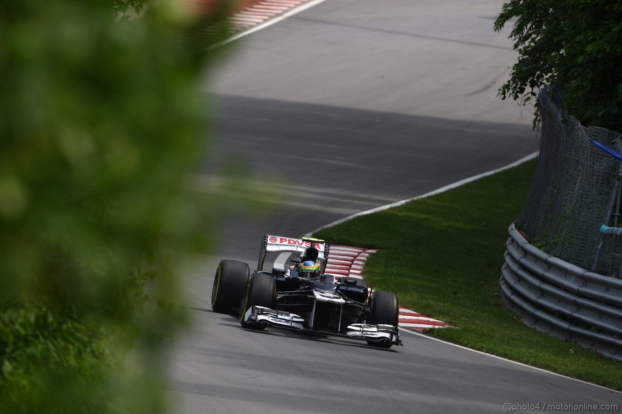 GP CANADA, 08.06.2012- Prove Libere 2, Bruno Senna (BRA) Williams F1 Team FW34 