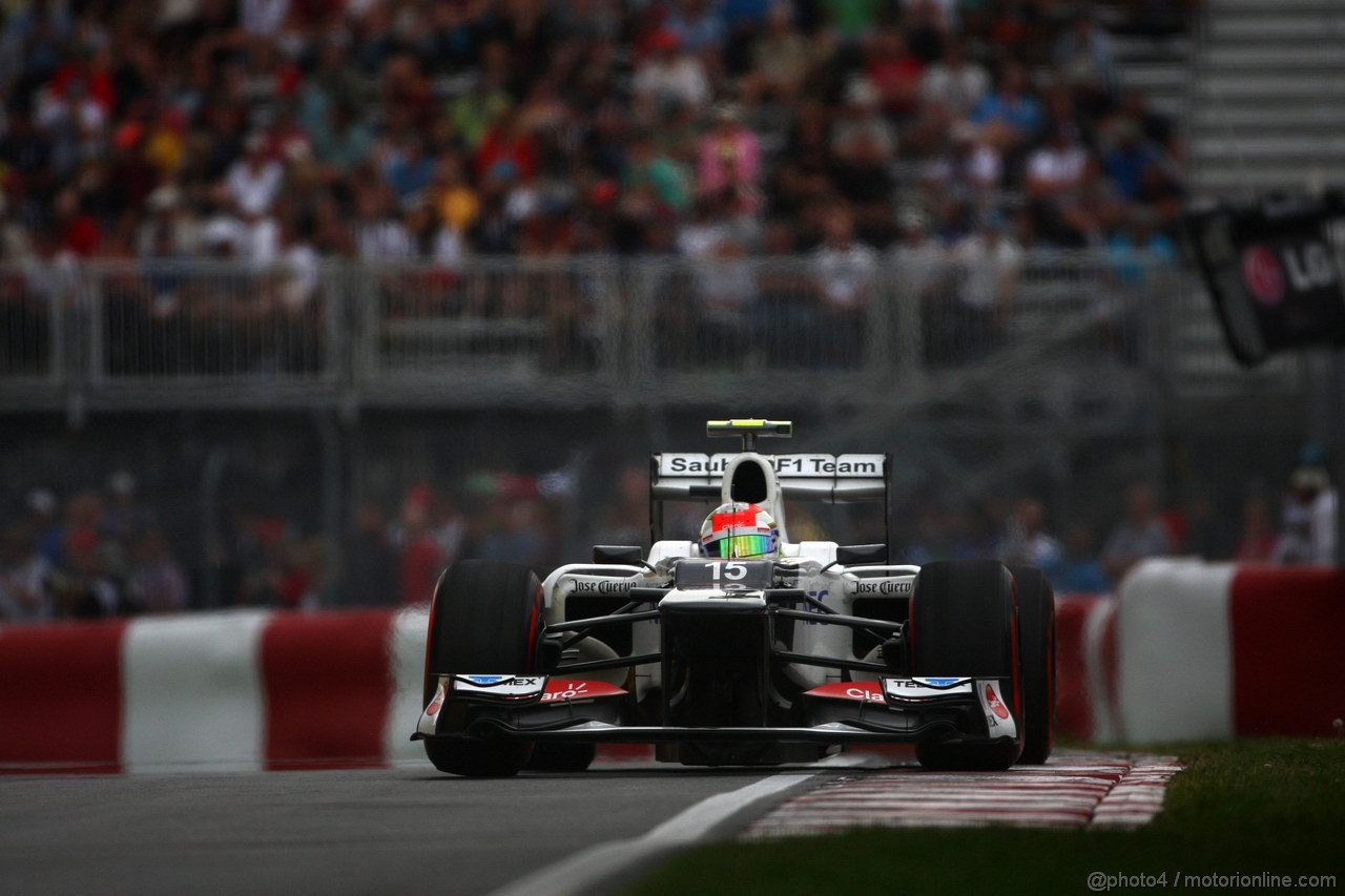 GP CANADA, 08.06.2012- Prove Libere 2, Sergio Pérez (MEX) Sauber F1 Team C31 