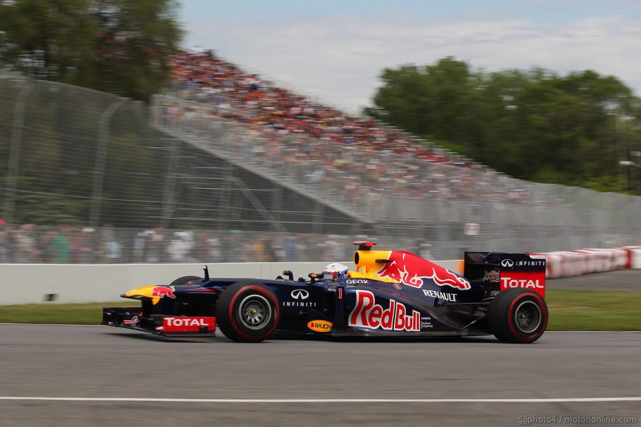 GP CANADA, 08.06.2012- Prove Libere 2, Sebastian Vettel (GER) Red Bull Racing RB8