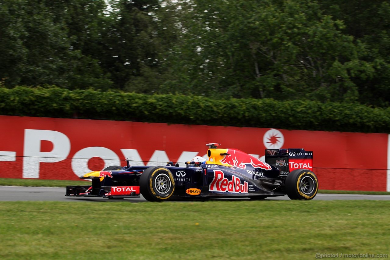 GP CANADA, 08.06.2012- Prove Libere 2, Sebastian Vettel (GER) Red Bull Racing RB8