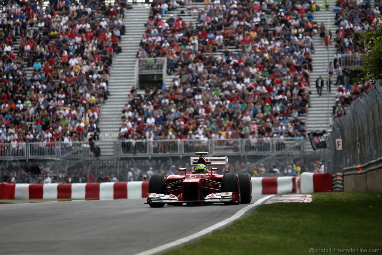 GP CANADA, 08.06.2012- Prove Libere 2, Felipe Massa (BRA) Ferrari F2012