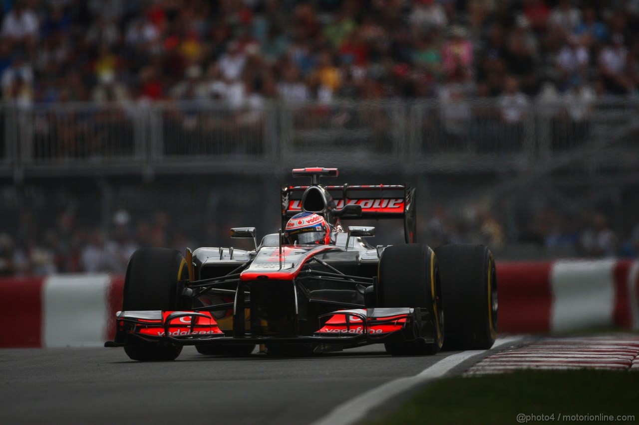 GP CANADA, 08.06.2012- Prove Libere 2, Jenson Button (GBR) McLaren Mercedes MP4-27 