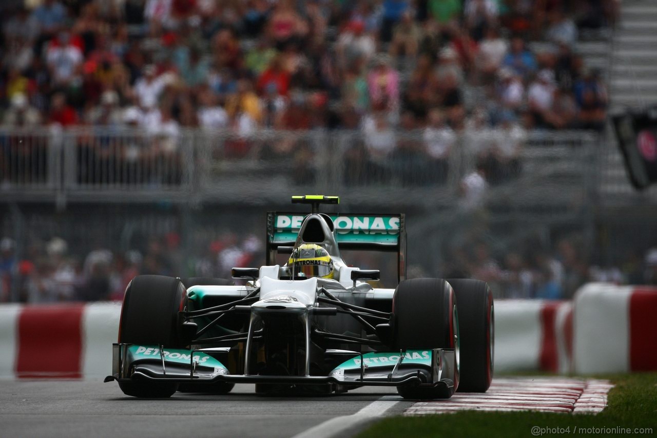 GP CANADA, 08.06.2012- Prove Libere 2, Nico Rosberg (GER) Mercedes AMG F1 W03 