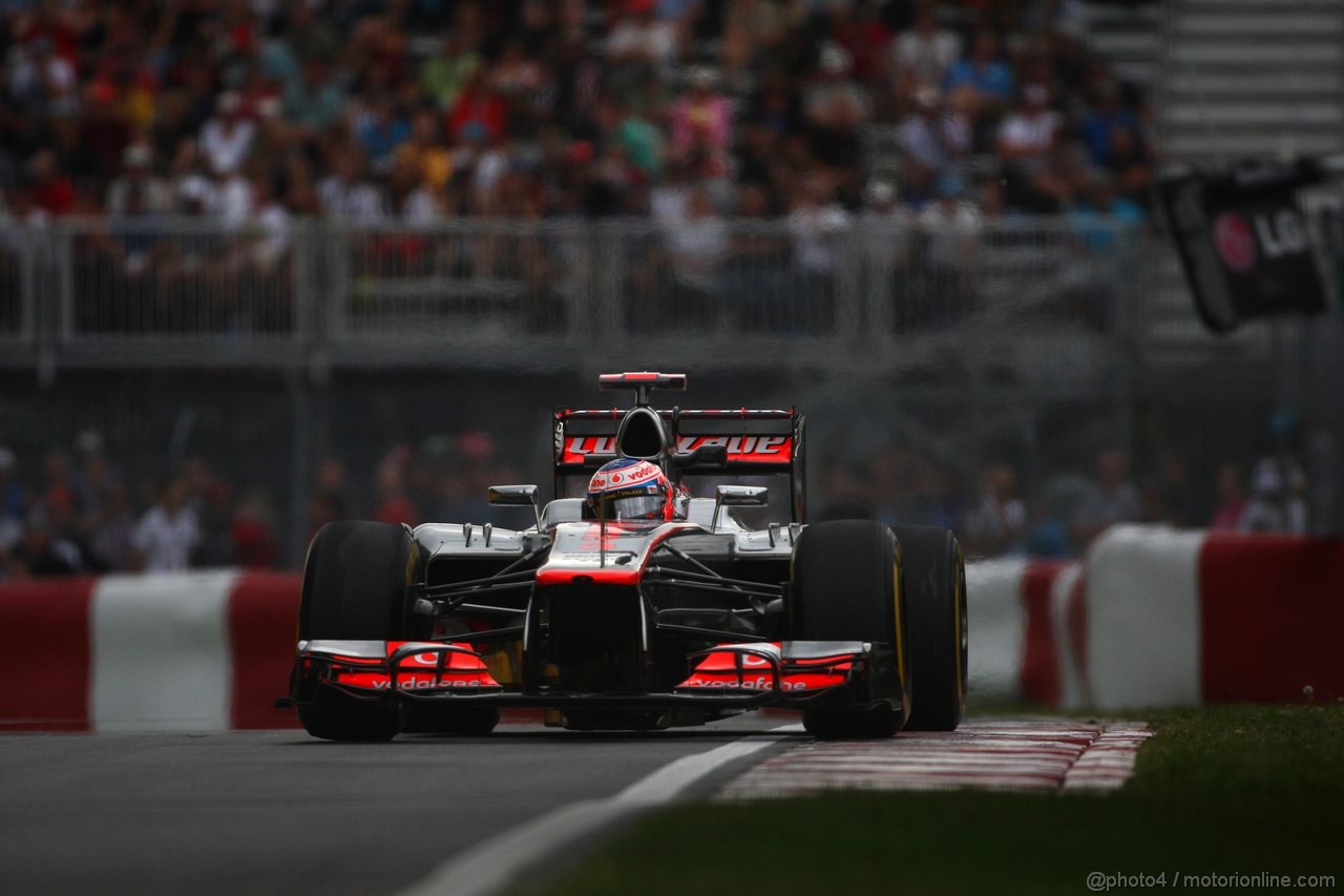 GP CANADA, 08.06.2012- Prove Libere 2, Jenson Button (GBR) McLaren Mercedes MP4-27 