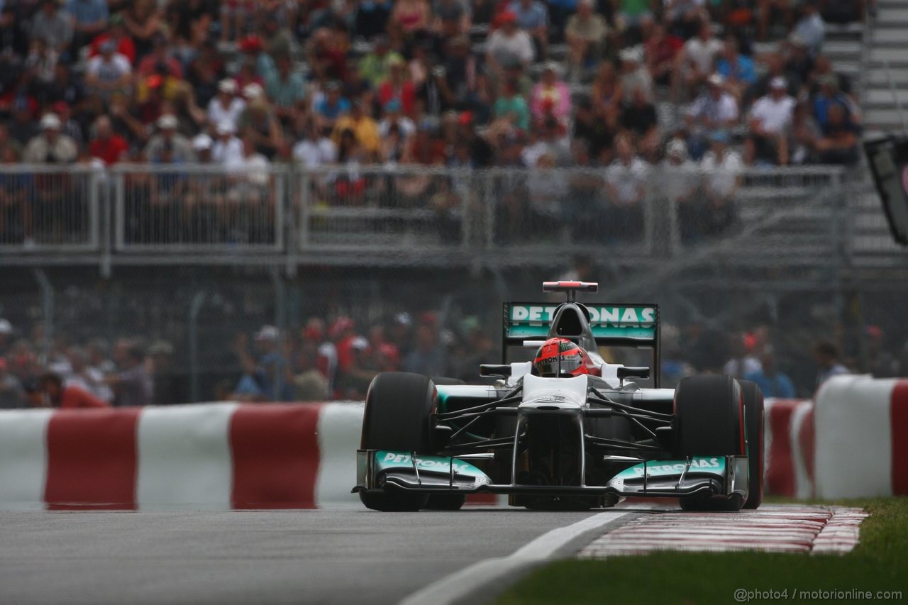 GP CANADA, 08.06.2012- Prove Libere 2, Michael Schumacher (GER) Mercedes AMG F1 W03