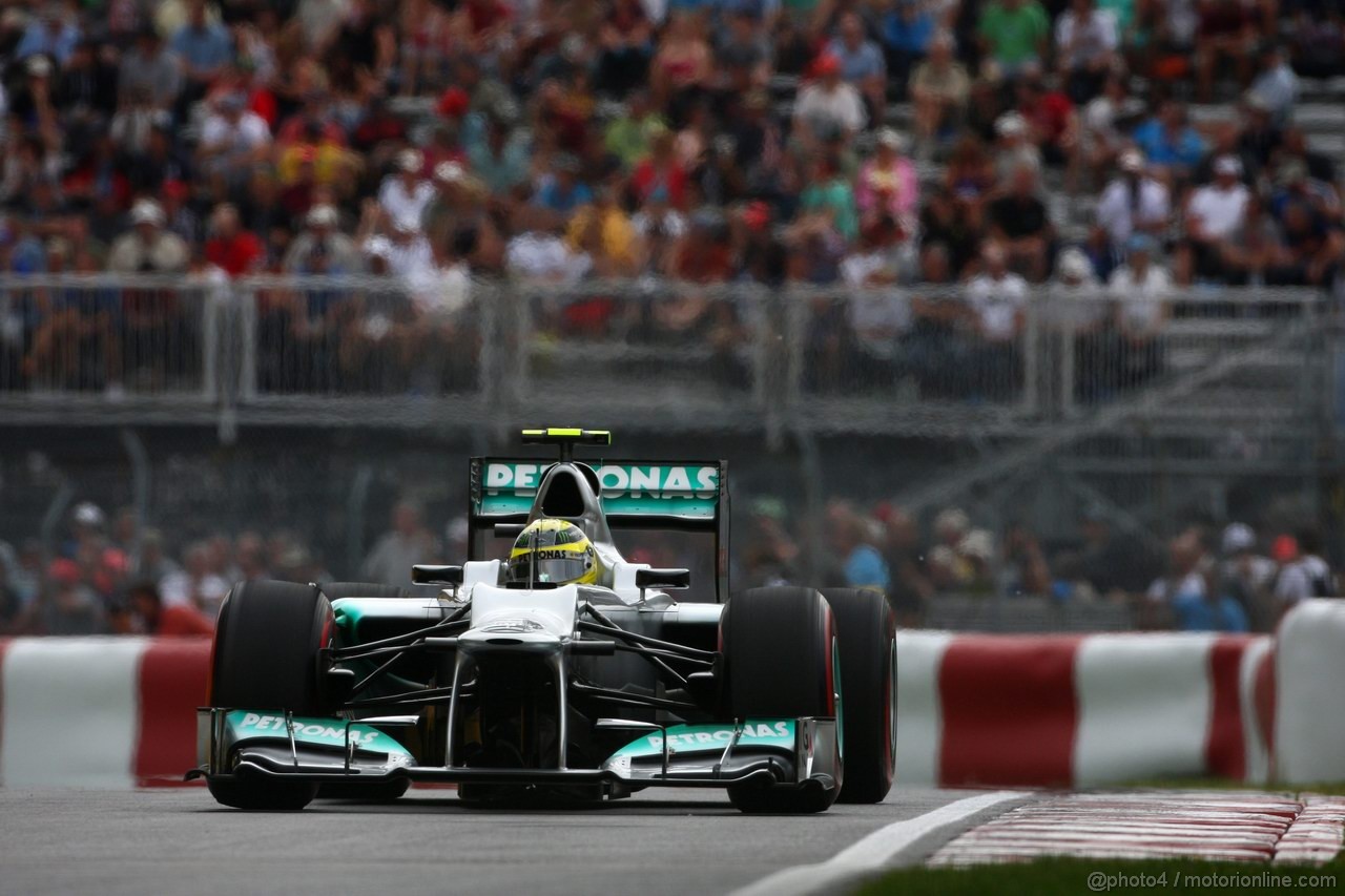 GP CANADA, 08.06.2012- Prove Libere 2, Nico Rosberg (GER) Mercedes AMG F1 W03
