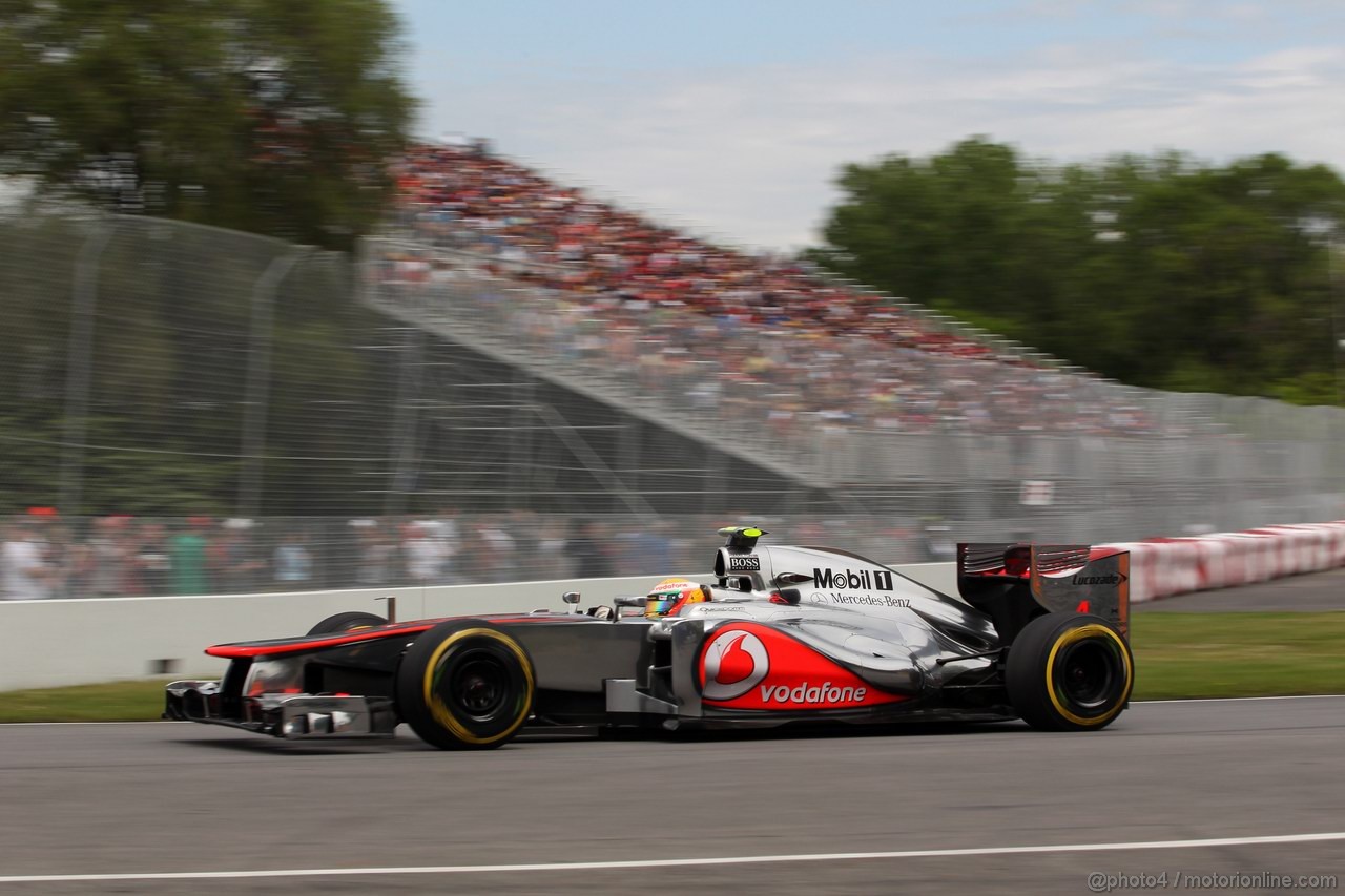 GP CANADA, 08.06.2012- Prove Libere 2, Lewis Hamilton (GBR) McLaren Mercedes MP4-27