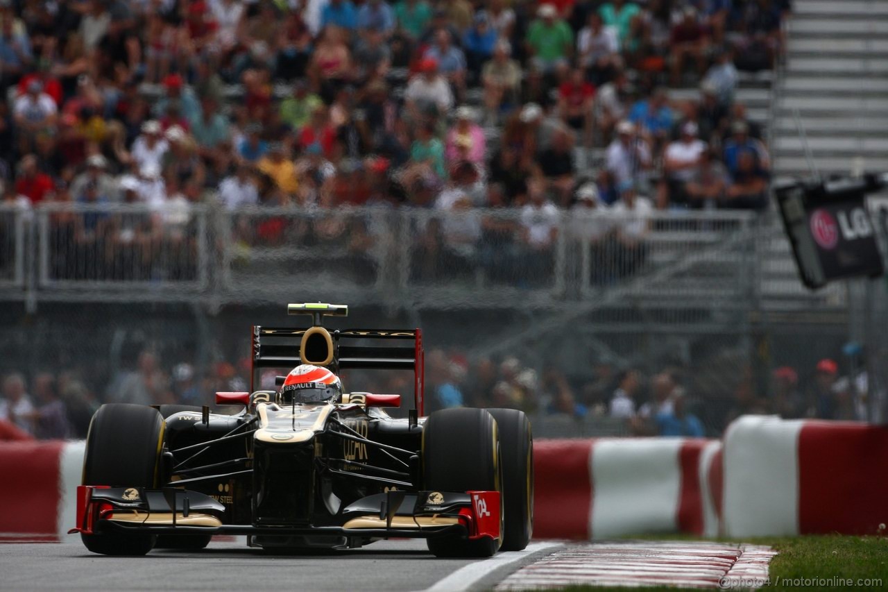 GP CANADA, 08.06.2012- Prove Libere 2, Romain Grosjean (FRA) Lotus F1 Team E20 