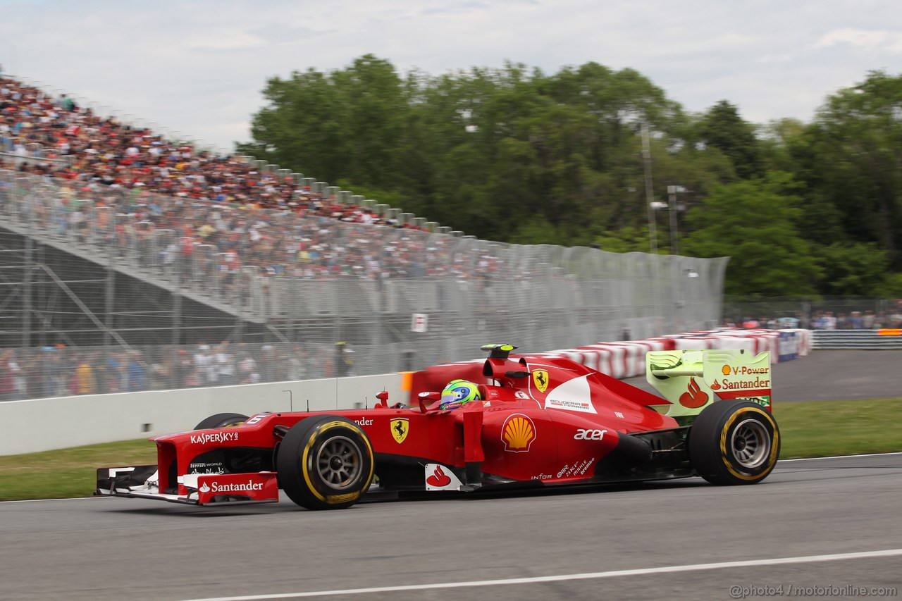 GP CANADA, 08.06.2012- Prove Libere 2, Felipe Massa (BRA) Ferrari F2012