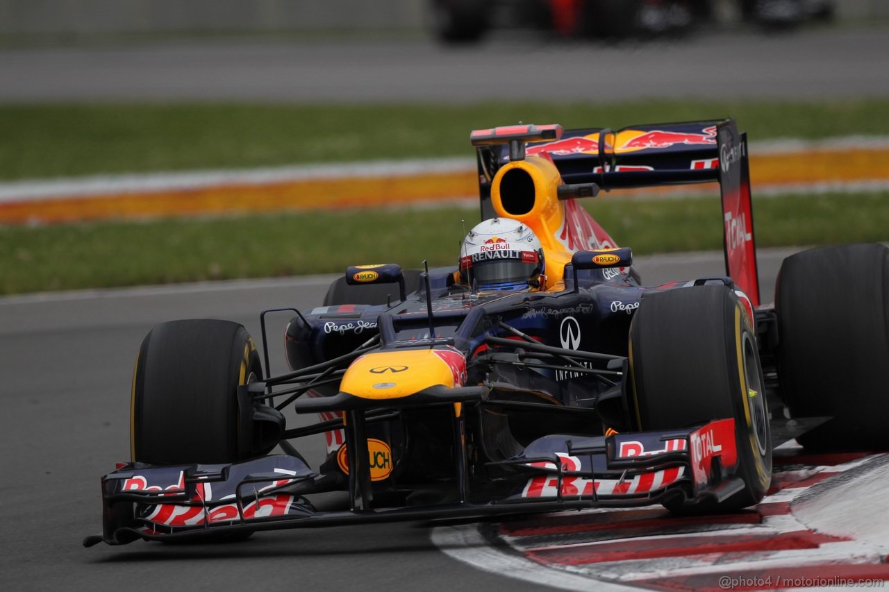 GP CANADA, 08.06.2012- Prove Libere 2, Sebastian Vettel (GER) Red Bull Racing RB8 