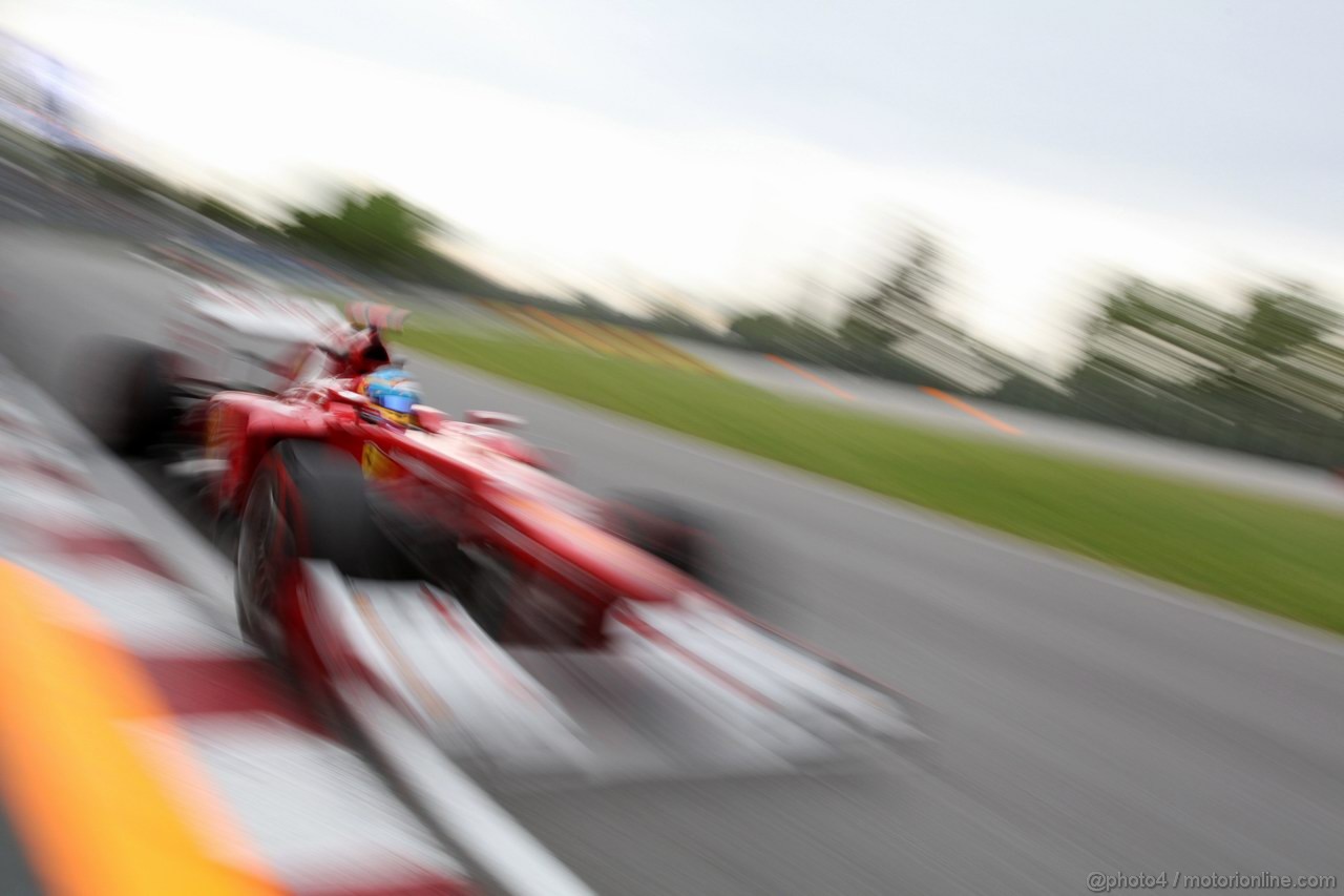 GP CANADA, 08.06.2012- Prove Libere 2, Fernando Alonso (ESP) Ferrari F2012 