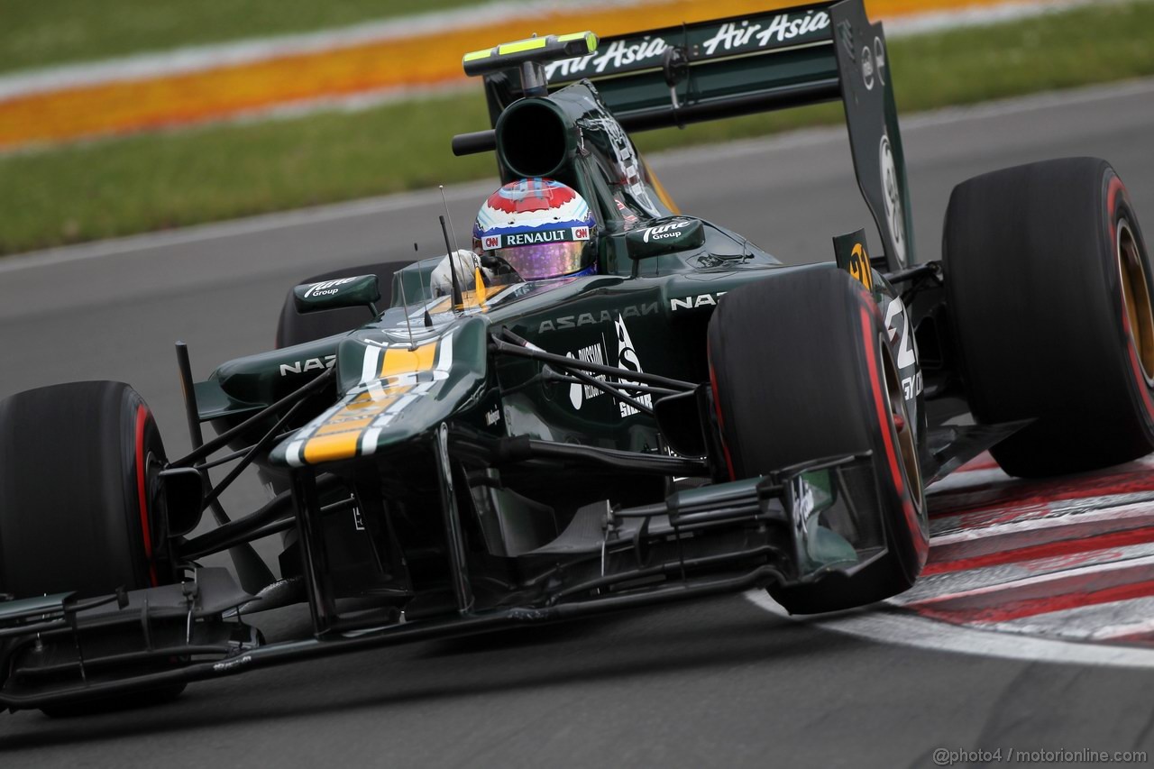 GP CANADA, 08.06.2012- Prove Libere 2, Vitaly Petrov (RUS) Caterham F1 Team CT01 